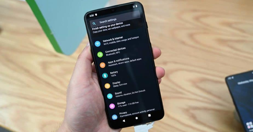 Tema gelap - Kelebihan Android 10